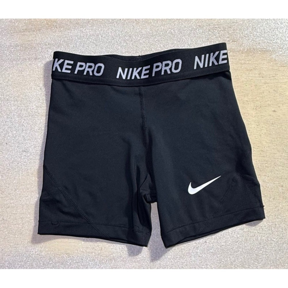 Nike Pro Dri-FIT Womens Compression Shorts Black Size M 3" Inseam 589364010-